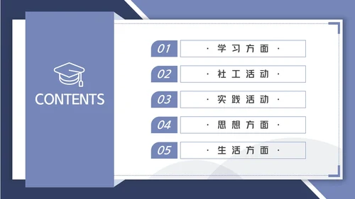 简约风蓝色国家奖学金答辩
