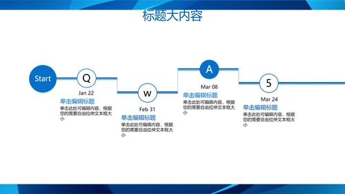 蓝色科技网络信息软件科技商务动态PPT