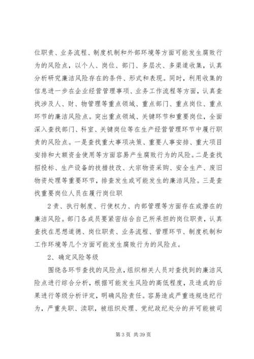 质量部廉洁风险防控实施方案.docx