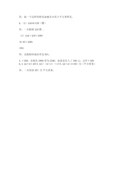 小学六年级数学毕业试题（考点精练）.docx