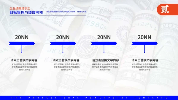 蓝色商务风企业管理培训PPT模板