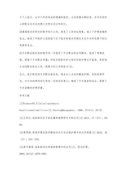 临床路径在子宫切除手术配合中的应用.docx