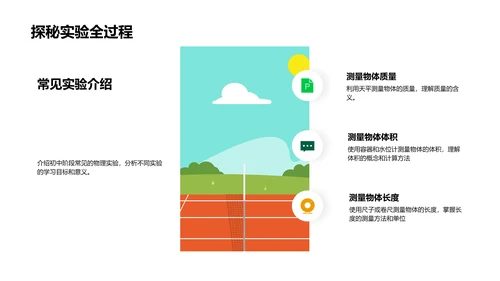初中物理实验教学PPT模板