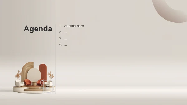 橙色简约风PPT主题