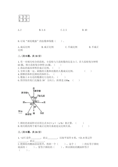 西师大版小升初数学模拟试卷精品（名师系列）.docx