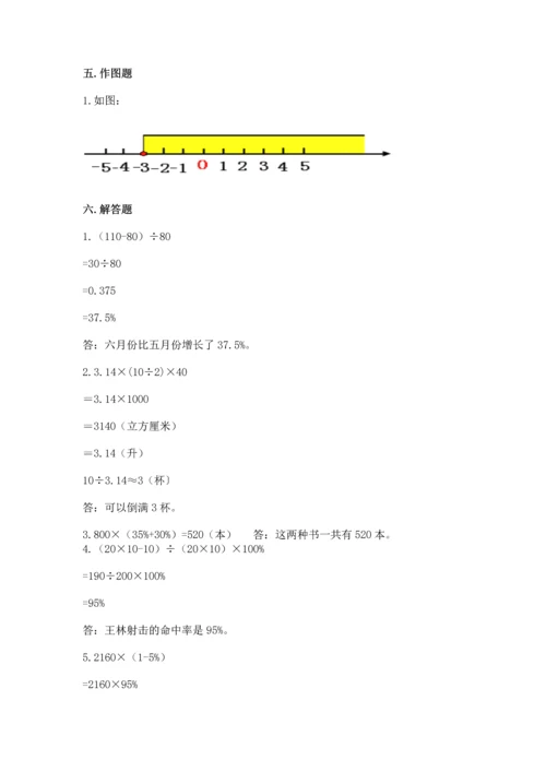 小学数学毕业测试卷（真题汇编）.docx