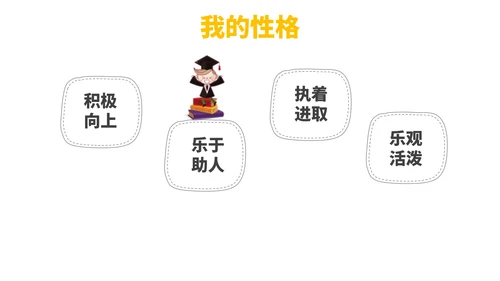 彩色卡通风自我介绍PPT模板