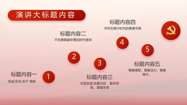 红色大气党建党支部工作汇报PPT