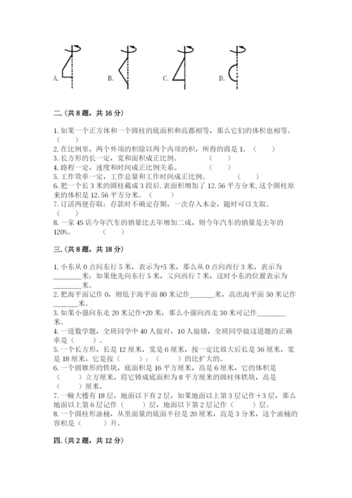 洛阳市小学数学小升初试卷标准卷.docx