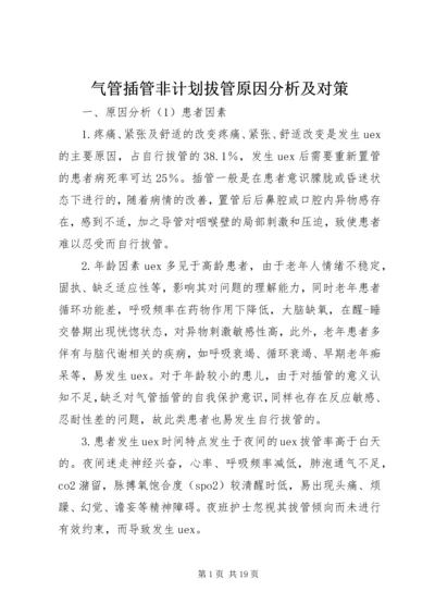 气管插管非计划拔管原因分析及对策.docx