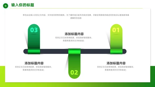 绿色简约环保项目计划书宣传PPT模板