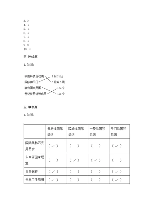 人教部编版六年级下册道德与法治期末测试卷精品（名师系列）.docx