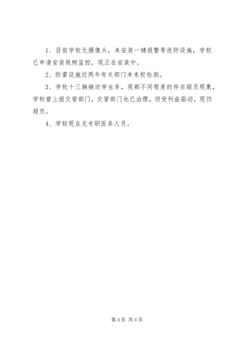 学校安全工作检查考核自查报告 (4).docx
