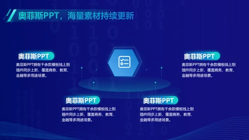 科技风蓝色毕业论文答辩PPT