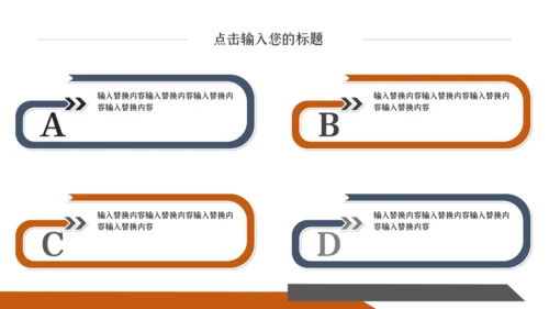 橙色时尚创意商务工作汇报通用PPT模板