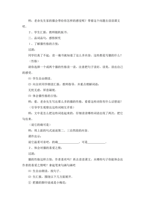 有关猫教案范文合集4篇.docx
