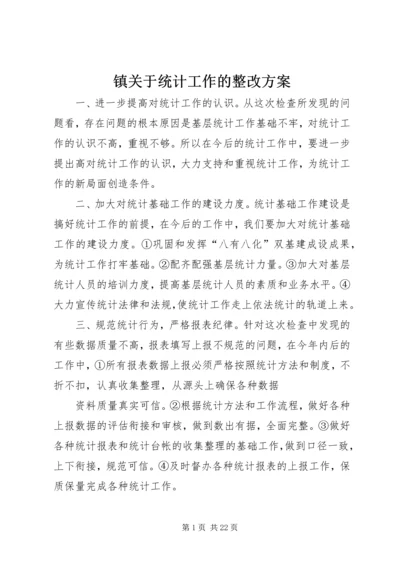 镇关于统计工作的整改方案.docx