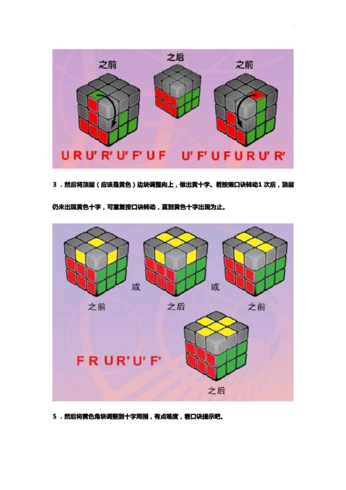 七步还原任何魔方及新手教学教程.docx