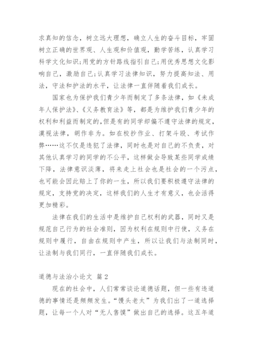 道德与法治小论文.docx