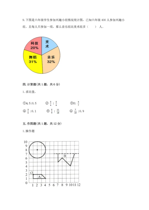 小学数学六年级上册期末测试卷带答案（黄金题型）.docx