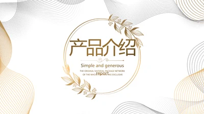 简约大气公司产品介绍宣传通用PPT