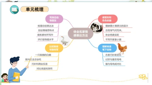 统编版四年级语文下册单元复习第四单元（复习课件）