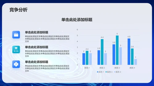 蓝色科技风IT互联网业绩回顾PPT模板