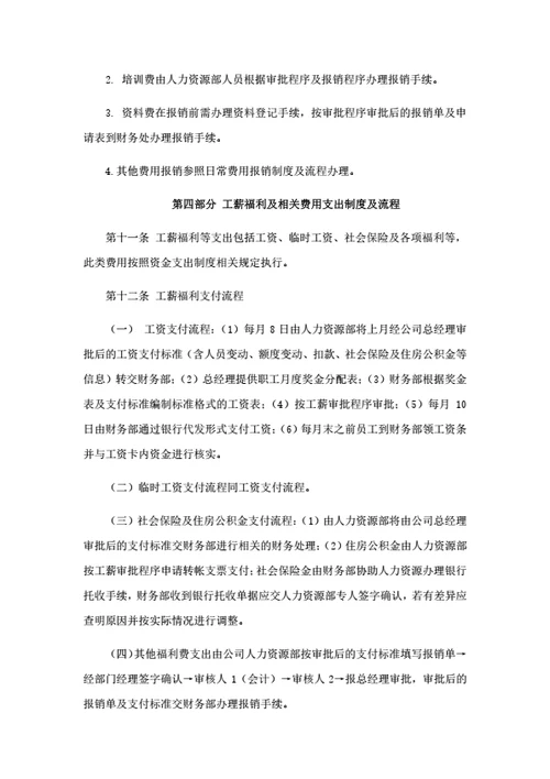 财务报销管理制度