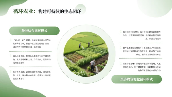 绿色简约农业发展新农业新动能通用PPT模板
