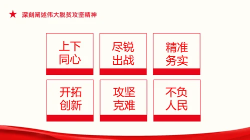 在全国脱贫攻坚总结表彰大会上的讲话伟大的脱贫攻坚精神PPT