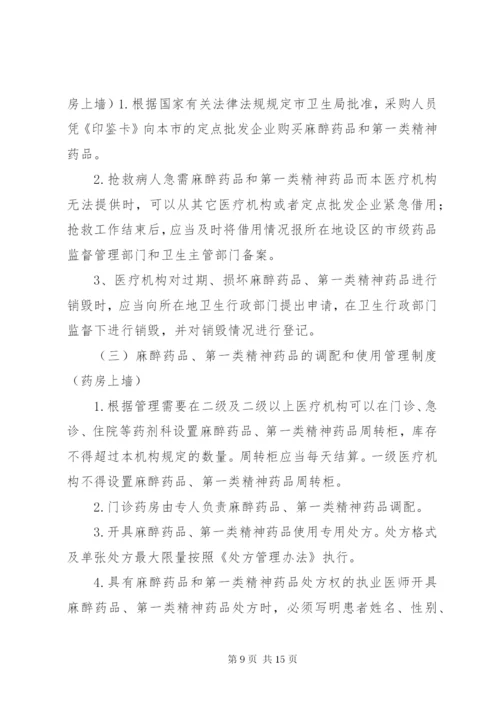 毒麻精放药品管理制度[精选五篇].docx