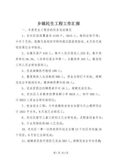 乡镇民生工程工作汇报.docx