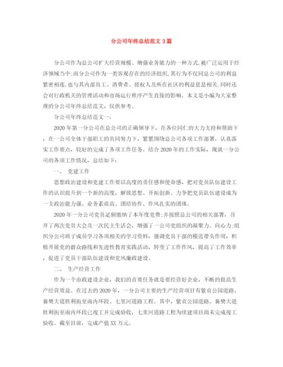 精编之分公司年终总结范文3篇.docx