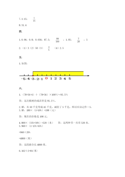 河南省平顶山市六年级下册数学期末考试试卷附参考答案（培优a卷）.docx