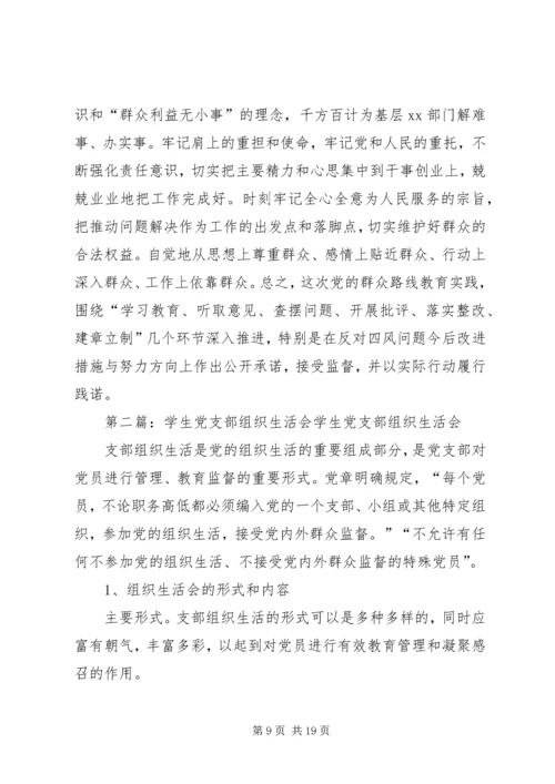 党支部专题组织生活会.docx