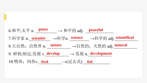 Module 6  Animals in danger期末模块复习课件-外研版八年级上册