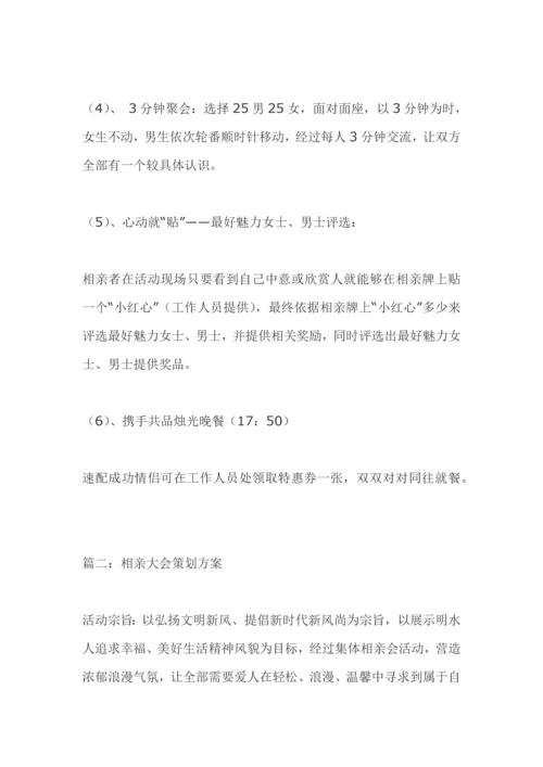 相亲大会专项策划专业方案.docx