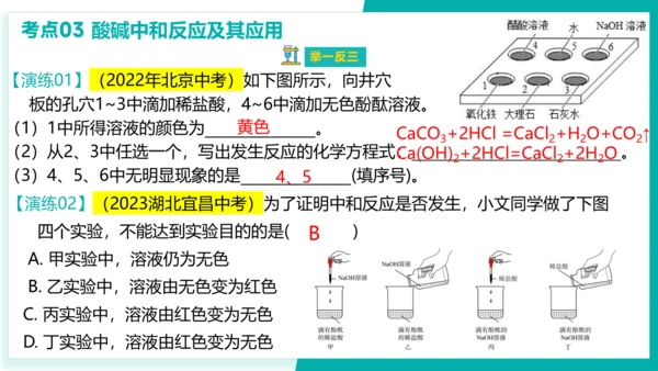 第十单元 酸和碱【考点串讲PPT】(共40张PPT)-2023-2024学年九年级化学中考考点大串讲