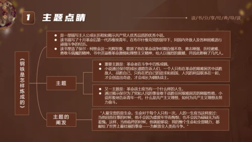 《钢铁是怎么炼成的》读书分享通用PPT模板
