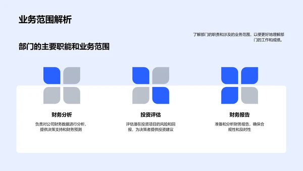 金融部门业绩报告PPT模板