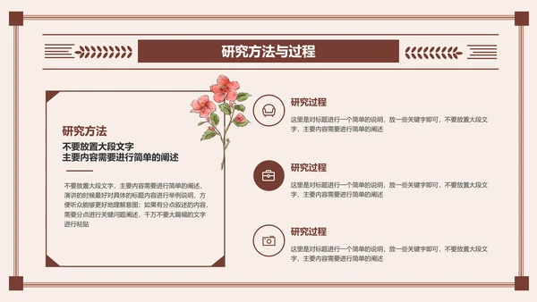 棕色文艺简约中国风中医开题报告PPT演示模板