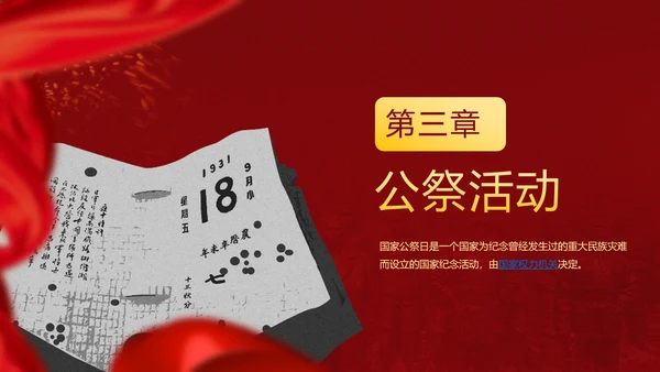 国家公祭日勿忘国耻铭记历史PPT模板