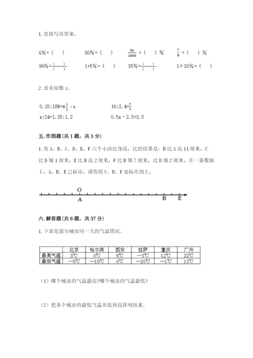 小升初六年级期末试卷附答案（满分必刷）.docx