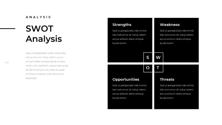 创意黑白调极简主义公司简介动态PPT模板