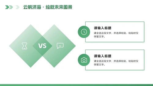 绿色科技风流体创新创业计划书PPT模板