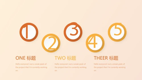 橙色试试瑜伽健身宣传动态PPT