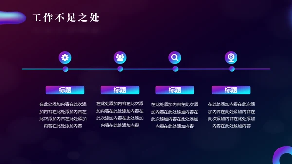 时尚幻彩抽象渐变年终述职报告通用PPT模板