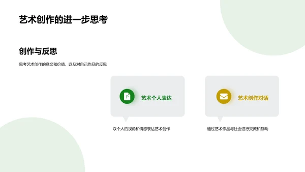 艺术创作开题答辩PPT模板