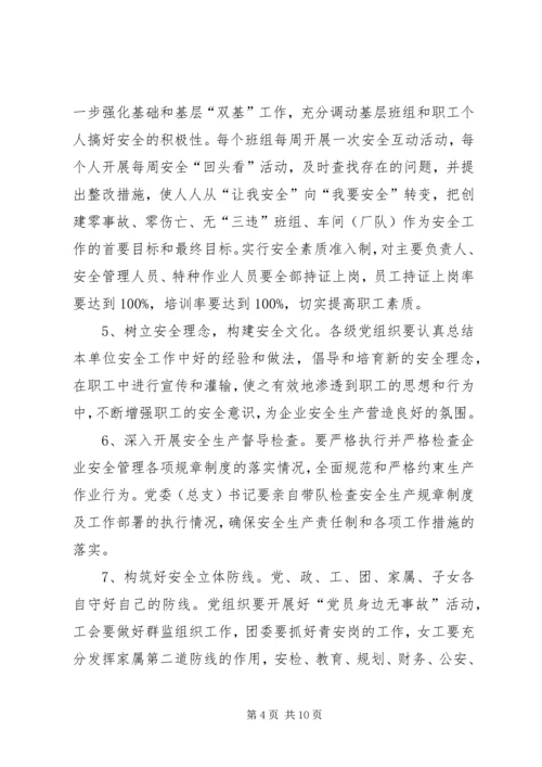 关于创建安全企业的实施意见.docx