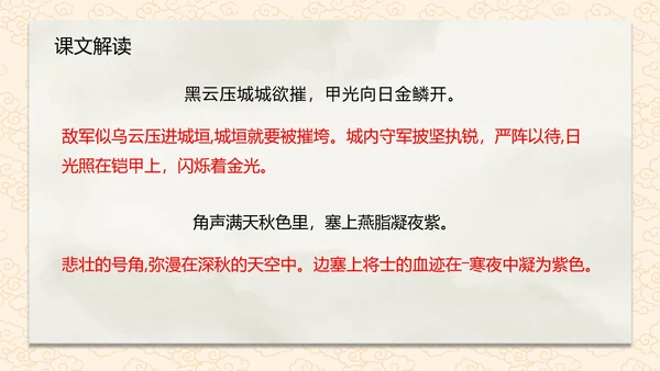 雁门太守行课件PPT模板